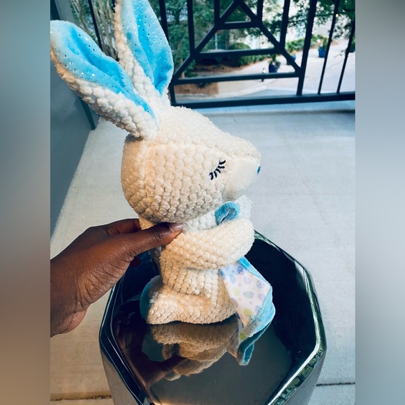 Kneeling Praying Bunny Rabbit Plush Toy - Picture 2 of 6